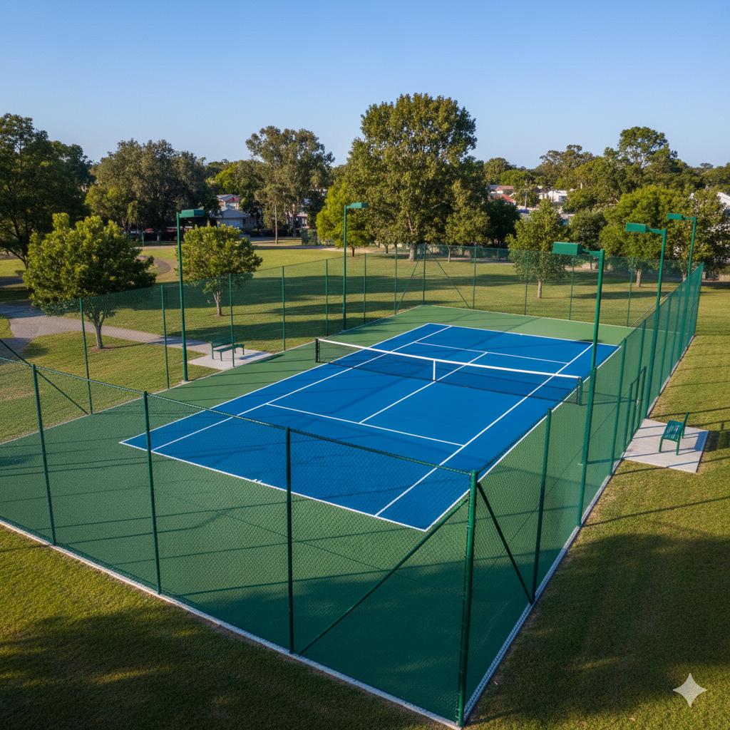 New Tennis Court at Campus